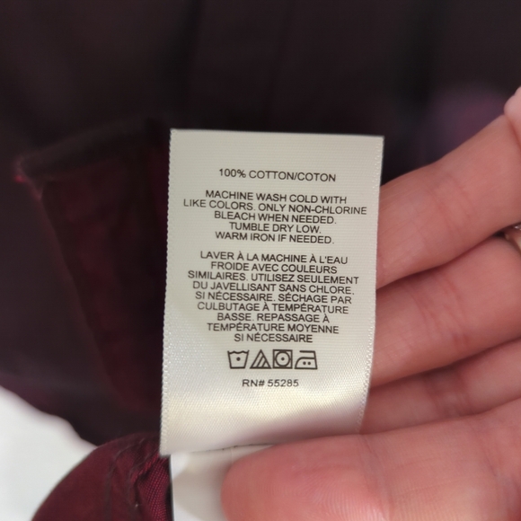 Express Dark Red And Blackb Iridescent Shortsleeve Button-Down Shirt - Men's M - Picture 13 of 16